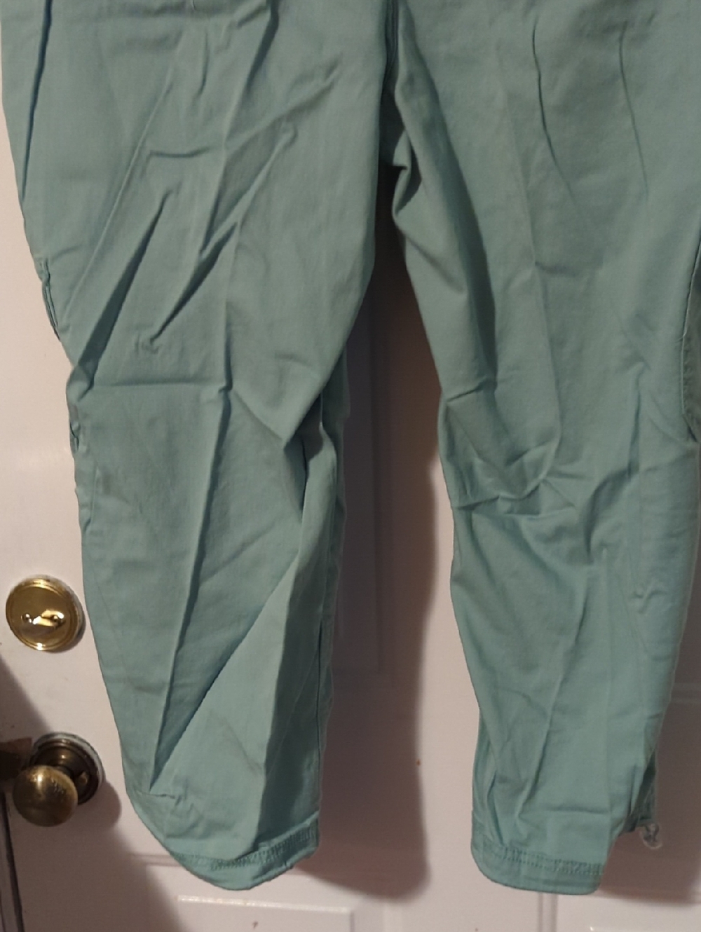 Style & Co. Mint Green Cargo Pants Capris For Women Size 14 Stretch Waist - Picture 7 of 10